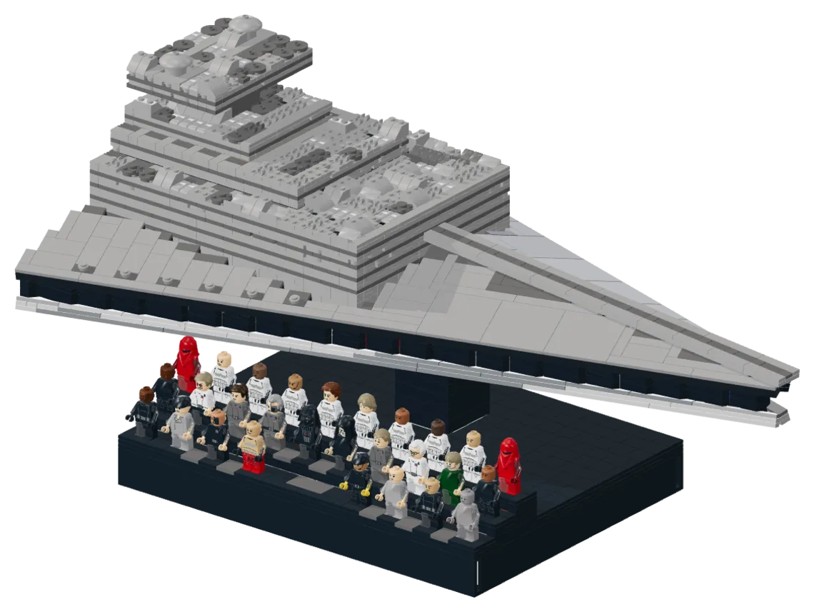 Imperial Star Destroyer built from set 75419